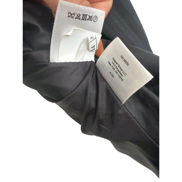 LE SUIT Black Gray Pinstriped Blazer Jacket Size US 14 - Picture 11 of 11